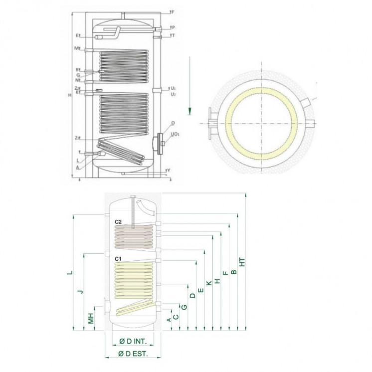 Chauffe-Eau Solaire Individuel - 200L