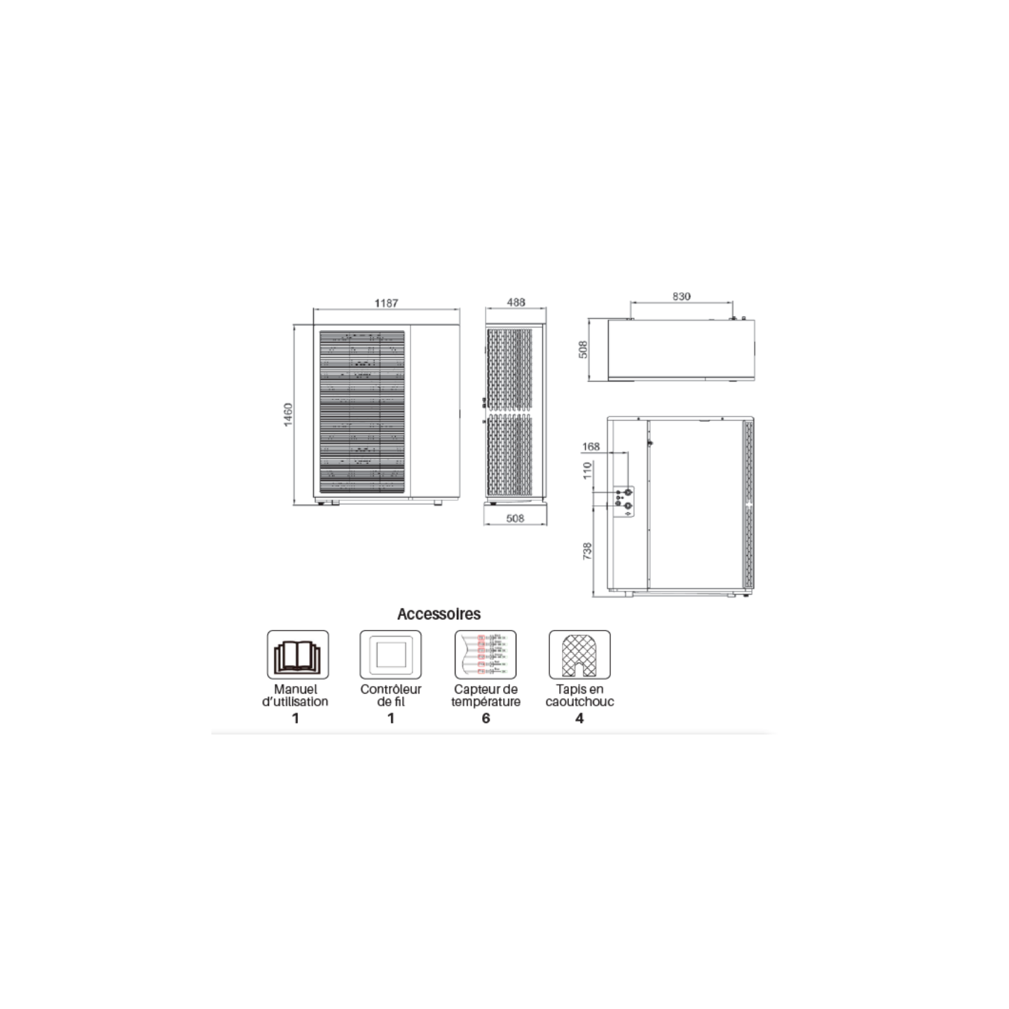 Pompe à Chaleur Air/Eau Triphasé 18 kW Monobloc